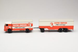 Bussing LU 11/16 ボックストレーラー Dextro Energen Minichamps 1:43 499073940 メタル - 画像 3/6