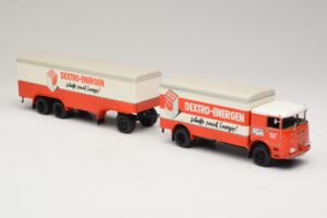 Bussing LU 11/16 ボックストレーラー Dextro Energen Minichamps 1:43 499073940 メタル - 画像 4/6
