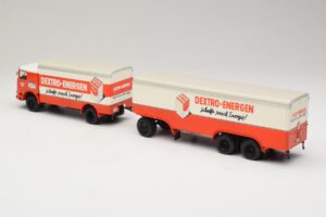 Bussing LU 11/16 ボックストレーラー Dextro Energen Minichamps 1:43 499073940 メタル - 画像 5/6