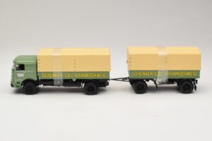 Bussing LU 11/16 フラットベッドトレーラー Schenker Minichamps 1:43 499073924 メタル - 画像 3/6