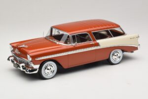 Chevrolet Bel Air Nomad ブラウンメタリック&クリーム KK-Scale 1:18 KKDC181294 メタル