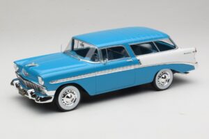 Chevrolet Bel Air Nomad ターコイズ&ホワイト KK-Scale 1:18 KKDC181292 メタル