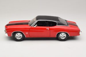 Chevrolet Chevelle SS454 レッド Maisto 1:18 31890-P1 メタル - 画像 4/8
