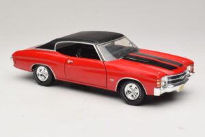 Chevrolet Chevelle SS454 レッド Maisto 1:18 31890-P1 メタル - 画像 6/8