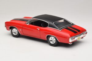 Chevrolet Chevelle SS454 レッド Maisto 1:18 31890-P1 メタル - 画像 7/8