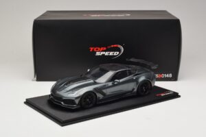 Chevrolet Corvette C7 ZR-1 Shadow Grey Metallic TopSpeed 1:18 TS0148 レジン - 画像 6/6