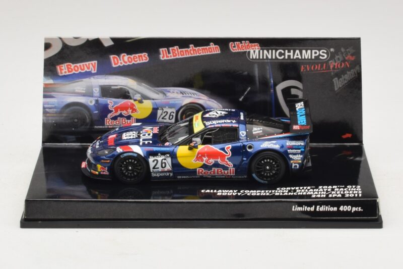 Chevrolet Corvette Z06.R GT3 Callaway Competition #26 Bouvy / Coens 24 Hours of Spa 2011 Minichamps 1:43 437111426 メタル