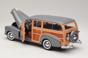 Chevrolet Fleetmaster Woody グレー Maisto 1:18 31854 メタル - 画像 5/8
