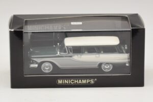 Edsel Bermuda ステーションワゴン ダークグリーン ホワイト Minichamps 1:43 400082013 メタル - 画像 5/5