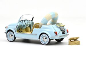 Fiat 500 Jolly ブルー Norev 1:18 187793 メタル - 画像 2/5