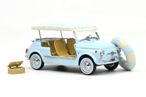 Fiat 500 Jolly ブルー Norev 1:18 187793 メタル - 画像 4/5