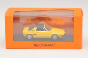Fiat X1/9 イエロー Maxichamps 1:43 940121660 メタル - 画像 5/5