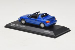 Honda CR-X del Sol EG2 ブルーメタリック Minichamps 1:43 400161931 メタル - 画像 3/5