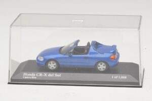 Honda CR-X del Sol EG2 ブルーメタリック Minichamps 1:43 400161931 メタル - 画像 4/5
