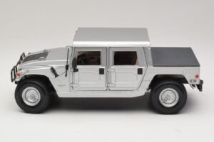 Hummer H1 ハードトップ シルバー Maisto 1:18 36857 メタル - 画像 4/8