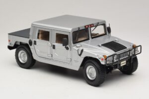 Hummer H1 ハードトップ シルバー Maisto 1:18 36857 メタル - 画像 6/8