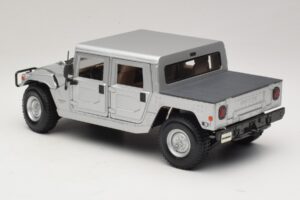 Hummer H1 ハードトップ シルバー Maisto 1:18 36857 メタル - 画像 7/8