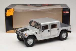 Hummer H1 ハードトップ シルバー Maisto 1:18 36857 メタル - 画像 8/8