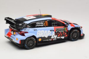 Hyundai i20 N Rally1 #11 T. Neuville / M. Wydaeghe Rally Monte Carlo 2026 IXO 1:18 18RMC270B メタル - 画像 2/6