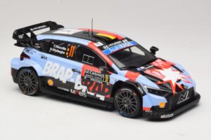Hyundai i20 N Rally1 #11 T. Neuville / M. Wydaeghe Rally Monte Carlo 2026 IXO 1:18 18RMC270B メタル - 画像 4/6