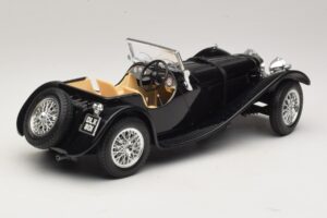 Jaguar SS100 ロードスター ブラック Bburago 1:18 3006-M3 メタル - 画像 2/6