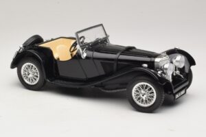 Jaguar SS100 ロードスター ブラック Bburago 1:18 3006-M3 メタル - 画像 4/6