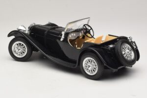 Jaguar SS100 ロードスター ブラック Bburago 1:18 3006-M3 メタル - 画像 5/6