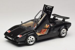 Lamborghini Countach 5000 Quattrovalvole ブラック Bburago 1:18 3337 メタル - 画像 2/8