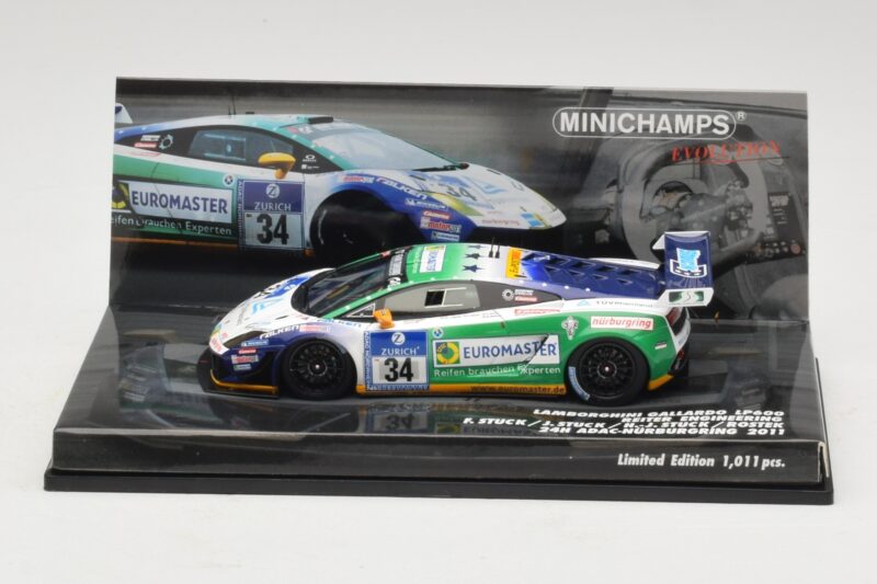 Lamborghini Gallardo LP600 GT3 #34 Reiter Engineering H-J. Stuck 24 Hours of Nurburgring 2011 Minichamps 1:43 437111284 メタル