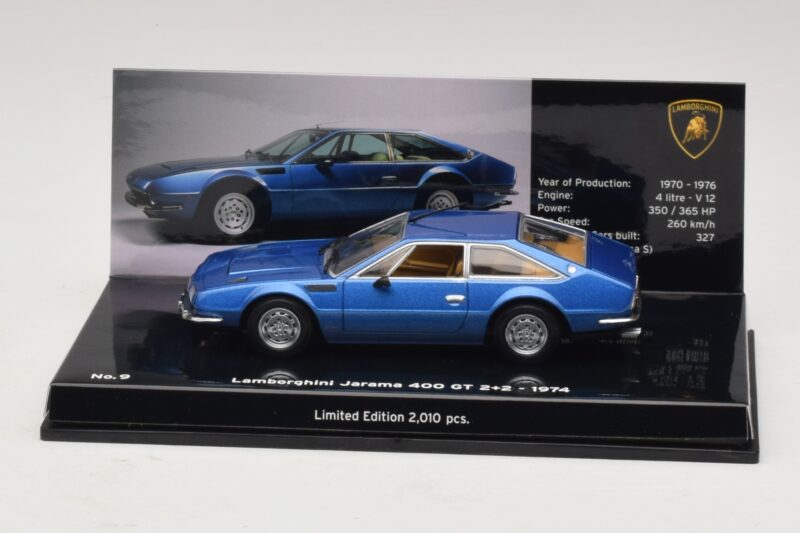 Lamborghini Jarama 400 GTS ブルー Minichamps 1:43 436103400 メタル