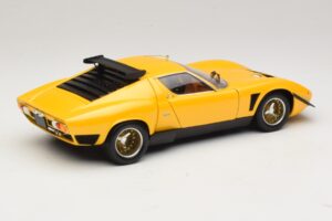 Lamborghini Miura SVR イエロー & ブラック Kyosho 1:18 08319GY メタル - 画像 3/8