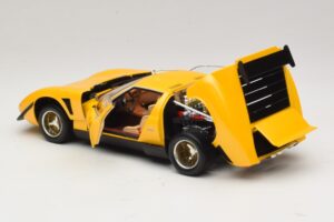 Lamborghini Miura SVR イエロー & ブラック Kyosho 1:18 08319GY メタル - 画像 5/8
