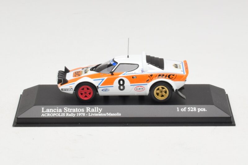 Lancia Stratos Rally #8 Livieratos / Manolis Acropolis Rally 1978 Minichamps 1:43 430781208 メタル