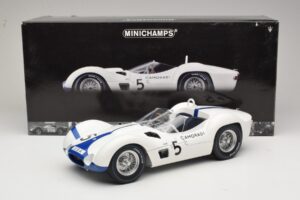 Maserati Tipo 61 #5 Camoradi S. Moss / D. Gurney 1000km Nurburgring Winner 1960 Minichamps 1:12 120601205 メタル - 画像 8/8