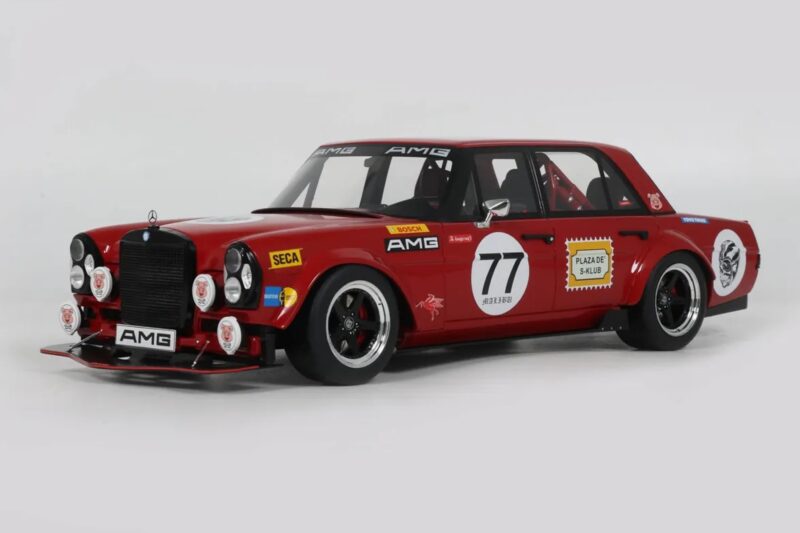 Mercedes 300 SEL W109 Red Pig S-Klub C63 S Mars Red GT Spirit 1:18 GT584 レジン