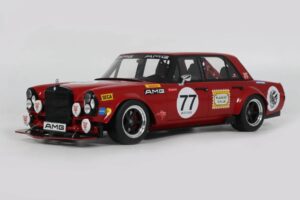 Mercedes 300 SEL W109 Red Pig S-Klub C63 S Mars Red GT Spirit 1:18 GT584 レジン - 画像 2/2