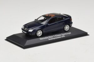 Mercedes C-Class Sportscoupe CL203 Blue Metallic Bundespressball Minichamps 1:43 MB010 Diecast - 画像 2/5