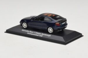 Mercedes C-Class Sportscoupe CL203 Blue Metallic Bundespressball Minichamps 1:43 MB010 Diecast - 画像 3/5