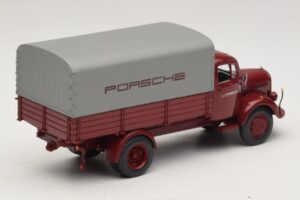Mercedes L3500 フラットベッド Porsche Minichamps 1:43 439350027 メタル - 画像 2/7