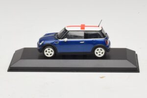 Mini Cooper S R53 ブルー イングランド国旗 Minichamps 1:43 MINI012 Diecast