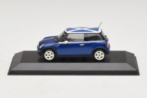 Mini Cooper S R53 ブルー スコットランド国旗付き Minichamps 1:43 MINI016 Diecast