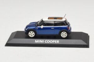 Mini Cooper S R53 ダークブルー パノラマルーフ付き Minichamps 1:43 MINI021 Diecast