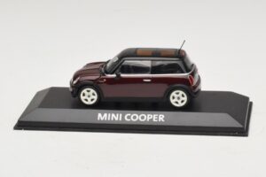 Mini Cooper S R53 ダークレッド ブラックルーフ付き Minichamps 1:43 MINI028 Diecast