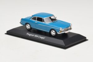 Peugeot 404 クーペ ブルー Maxichamps 1:43 940112921 メタル - 画像 3/5