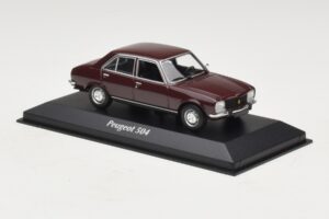 Peugeot 504 ダークレッド Maxichamps 1:43 940112500 メタル - 画像 3/5