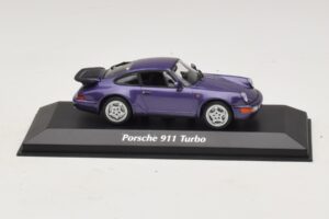 Porsche 911 964 Turbo パープルメタリック Maxichamps 1:43 940069100 メタル