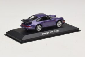 Porsche 911 964 Turbo パープルメタリック Maxichamps 1:43 940069100 メタル - 画像 2/5