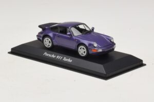 Porsche 911 964 Turbo パープルメタリック Maxichamps 1:43 940069100 メタル - 画像 3/5