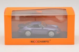 Porsche 911 964 Turbo パープルメタリック Maxichamps 1:43 940069100 メタル - 画像 5/5