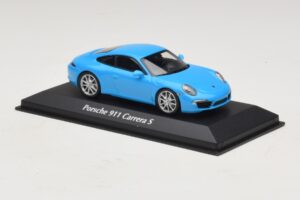 Porsche 911 991 Carrera S ブルー Maxichamps 1:43 940060220 メタル - 画像 3/5